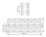 Hauff Doppel-Dichtpackung HSI90 1x1 K2/240 zum Einbetonieren | 3030449822