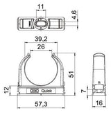 BETTERMANN Rohrschelle  26-39,2mm kompl Quick 2955 M40 Kst anreihb Schraubl gr