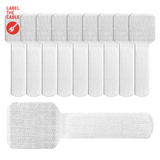 LTC WALL STRAPS Selbstklebende Klettkabelhalter 10 Stück Set weiß Packung