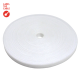 LTC ROLL STRAP  Doppelseitige Klettbandrolle 25m weiß Ring