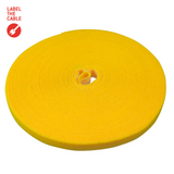 LTC ROLL STRAP Doppelseitige Klettbandrolle 25m gelb Ring