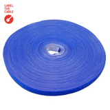 LTC ROLL STRAP, Doppelseitige Klettbandrolle 25m blau Ring