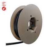 LTC CABLE TUBE Gewebekabelschlauch Durchmesser 2.5 - 4 cm 25m schwarz Ring