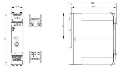 SIEMENS Zeitrelais 12-240V/AC 0.05s-10m 3RP2540-1BW30 rückfVerz