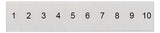 SIEMENS Klemmenmarkierung ws RM=5,2mm 8WH8120-2AB05 1-10 horiz