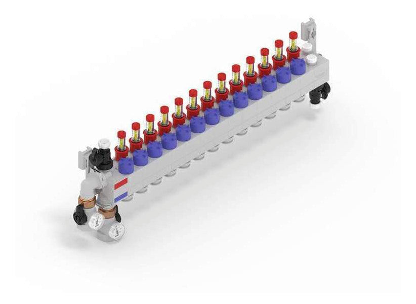 Rehau RAUTHERM SPEED Verteiler HKV-D Polymer 13 Kreise, Konnektor 17 | 14710101001