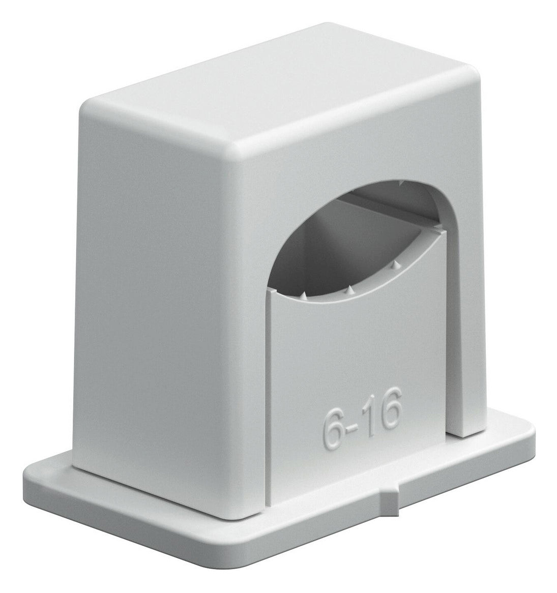 BETTERMANN Abstandsschelle 1f  16mm Kst 3050 LGR geschl hfr