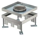 BETTERMANN Kassette nivellierbar VA nass RKFN3 9 VS 20 quadrat 244mm 105-150mm