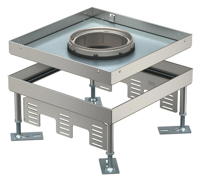 BETTERMANN Kassette nivellierbar VA nass RKFN3 9 VS 20 quadrat 244mm 105-150mm