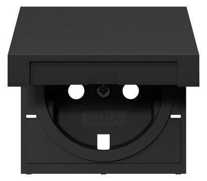 GIRA Steckdosenabdeckung sw Ersatzteil System 55 4922005