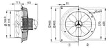 MAICO Axial-Wandventilator  300mm 230V EZQ 30/4 B 1850cbm/h 1425Upm Be/Entlüft