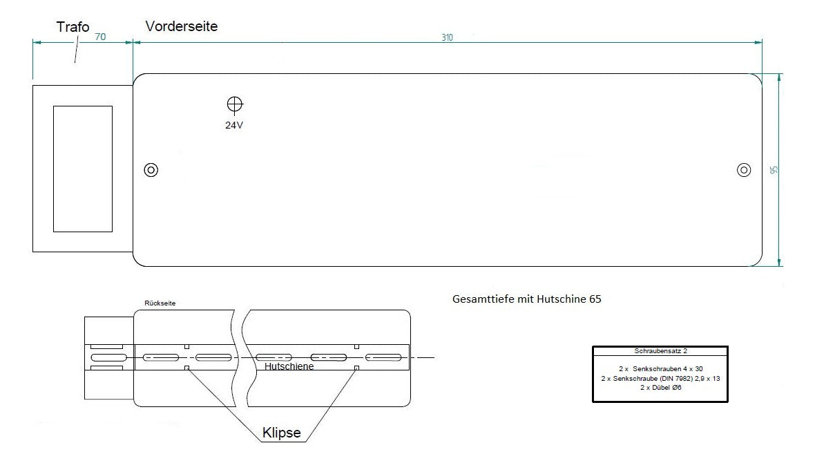 EBERLE Klemmleiste EV 24 H/k-Hyg