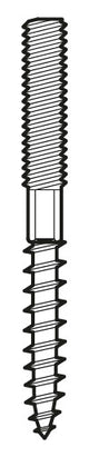 WALRAVEN Stockschraube Edelstahl 1.4301 M8x120
