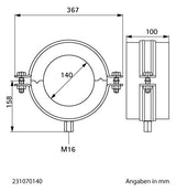 Walraven Kälteschelle BISOFIX MW DSD: 70mm - Gewinde: M16 - 140mm | 231070140