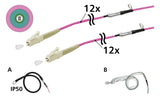 METZ CONNECT LWL-Patchkabel LC 50/125 vi 152U127JJ5100G OM4 100m