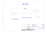 BACHMANN Netzanschlussleitung 3m 2x1qmm 241.175 10A sw IP20 Profilstecker PVC