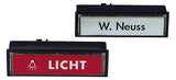 GROTHE Klingeltaster Kst br UP rechteck KKO 2112 BR m.NamSchild 17mm