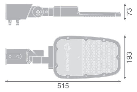 LEDVANCE LED-Aufsatzleuchte 65W 60mm gr SL AREA SPD MD V 65W 740 RV20ST GY 4000K