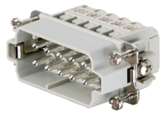 WEIDMÜLLER Kontakteinsatz Stift 10p 16A HDC HA 10 MS Schraub 250V 0,5-2,5qmm