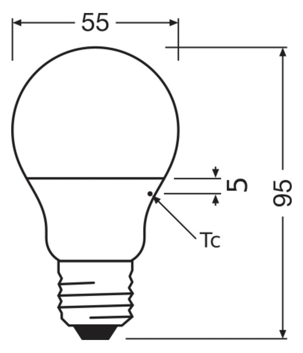 LEDVANCE LED-Lampe E27 4,9W 2700K ws F LED Classic A 40 P 4.9W 827 Frosted 470l