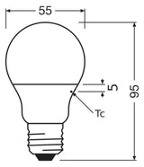 LEDVANCE LED-Lampe E27 4,9W 2700K ws F LED Classic A 40 P 4.9W 827 Frosted 470l