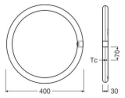 LEDVANCE LED-Röhrenlampe G10q 24W 4000K LED TUBE T9 C 40 EM V 24W 840 G10Q ws E