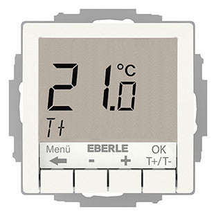 EBERLE Raumthermostat 230V 5A Wechsler UTE 4100-Rw-RAL9010-G-55 IP30 m.Display