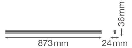 LEDVANCE LED-Lichtleiste 15W 3000K Konv LINEAR COMPACT LN COMP HO 900 15 W 3000