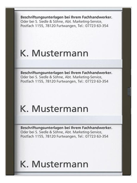 SIEDLE Zubehör Sprechanlage Kst Türstat TM 612-3, BTM 650-03 GM br Ersatzteil