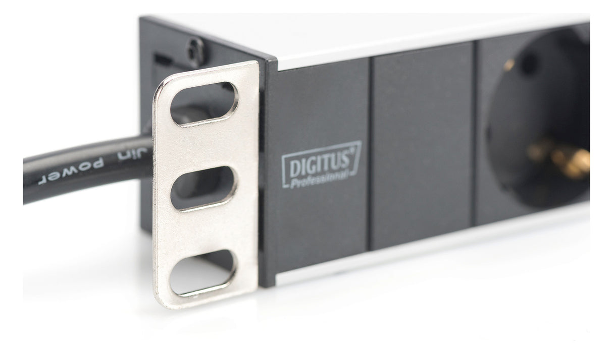 ASSMANN ELEKTRO 1HE Alu. PDU 8-fach 8x Schutzkontakt 16A DN-95401