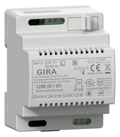 GIRA Lade-Netzteil Video 24V DC Bus IP20 129600