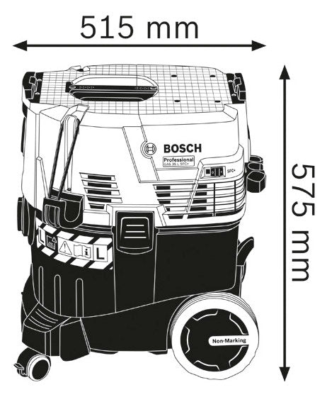 BOSCH-EW Nass-/Trockensauger 1380W 35l Professional GAS 35 L SFC+ 1380W 74l/s