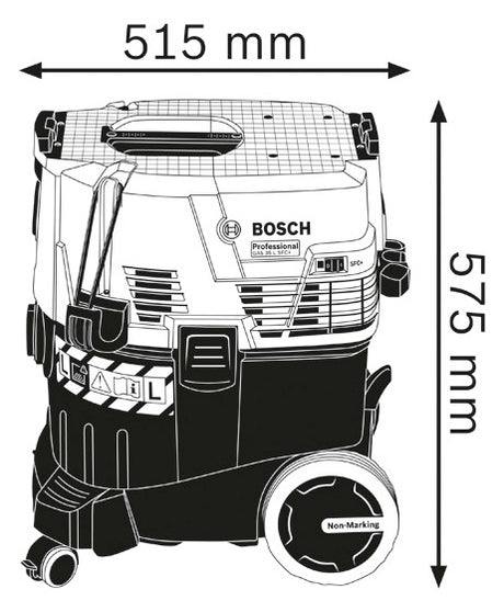 BOSCH-EW Nass-/Trockensauger 1380W 35l Professional GAS 35 L SFC+ 1380W 74l/s