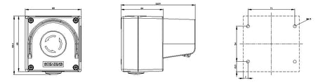 SIEMENS Befehls-/Meldegerät 1f 1tast 3SU1851-0NA00-2AC2 Metall IP68