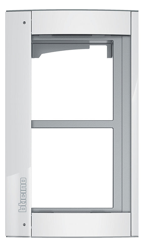 LEGRAND Rahmen-Türstation 2f UP ws Alu Bticino 350222 138x235x15mm