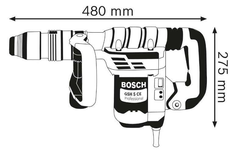 BOSCH-EW Schlaghammer 1150W 6,2kg 13J Professional GSH 5 CE 29001/min SDSmax