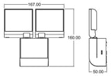THEBEN LED-Anbaustrahler 17W 2LEDs ws ws theLeda S17-100 WH 4000K 1800lm ws mt