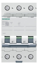 SIEMENS Leitungsschutzschalter UC C 10A 5SL6310-7 3p 400V 3TE 50Hz IP20