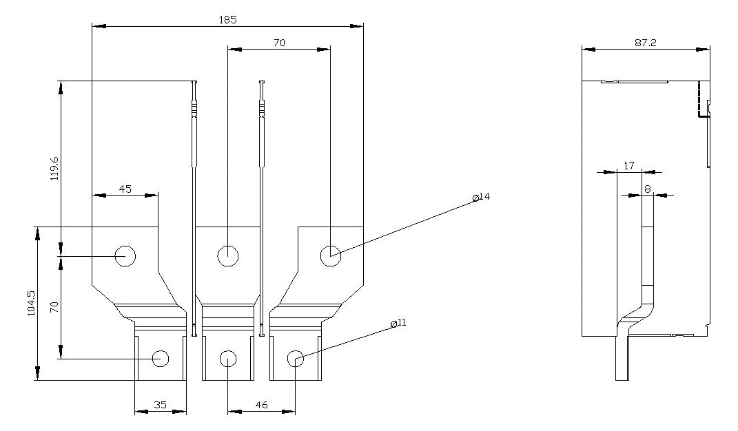 SIEMENS Anschlusstechnik 3VA9483-0QC00
