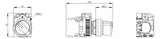 SIEMENS Wahlschalter 2stuf Knebel IP20 3SU1100-2BF10-1BA0  22,3mm 1S