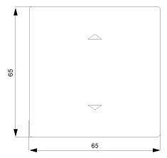 SIEMENS Wippe 1t Jalousie ti-ws glz DELTAprofil 5TG7960 Pfeile