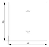 SIEMENS Wippe 1t Jalousie ti-ws glz DELTAprofil 5TG7960 Pfeile