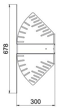 BETTERMANN Gelenkbogen_kompl var ST RB W 630 FS horiz 60x300mm int.Verb