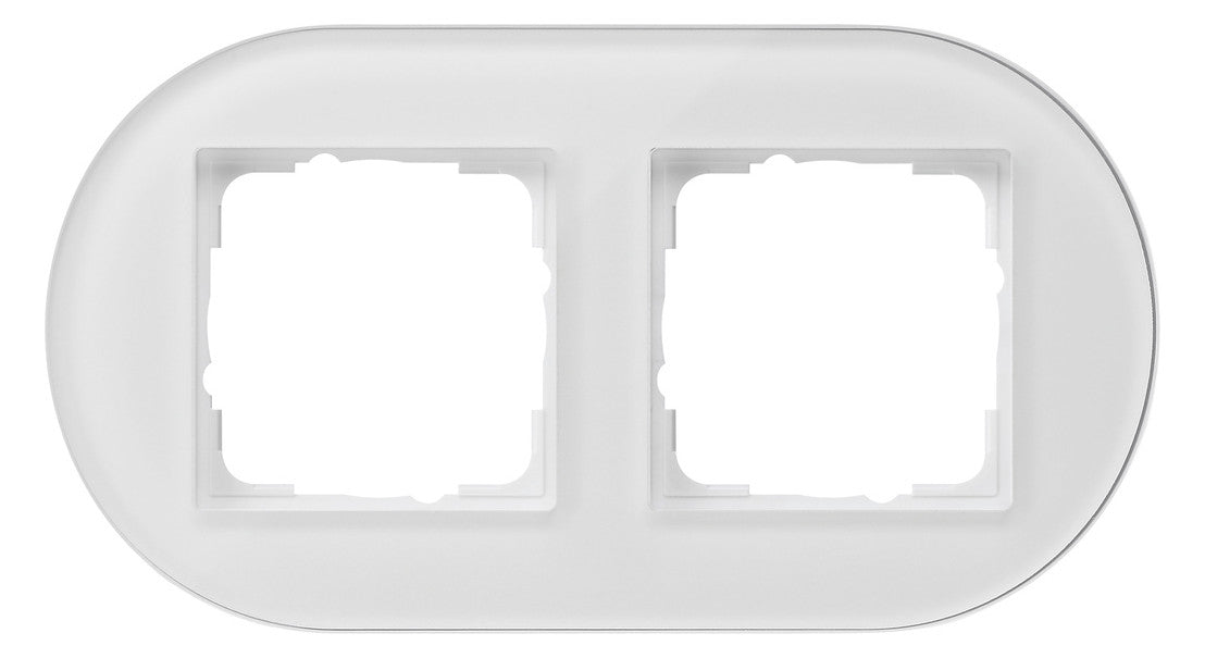 GIRA Rahmen 2f ws glas 0212130
