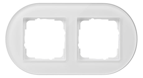 GIRA Rahmen 2f ws glas 0212130
