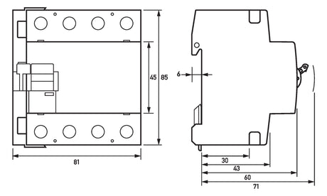 DOEPKE Lasttrennschalter 125A 4p IP20 DHS 4-125 NA NOT-AUS m.Geh