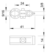 BETTERMANN Spanndrahtschelle 1st Kst 4024 9-16  3-8mm/Seil  9-16mm/Kabel