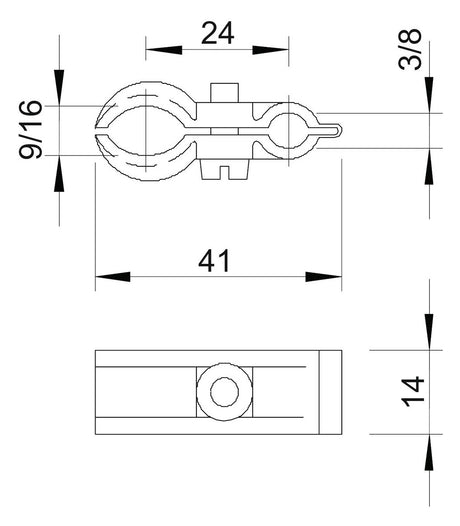 BETTERMANN Spanndrahtschelle 1st Kst 4024 9-16  3-8mm/Seil  9-16mm/Kabel