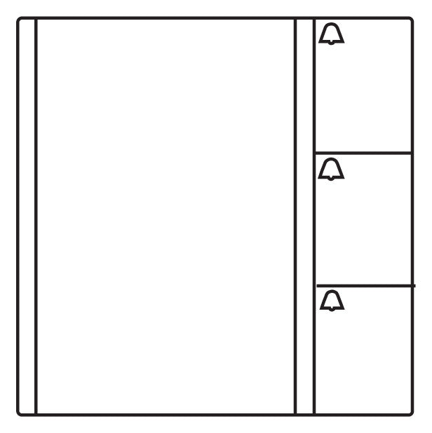SIEDLE Tastenmodul 1+n 3RT anthgr TM 612-3 AG 99x99x27mm