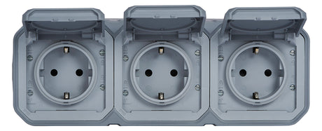LEGRAND Steckdose 3f gr mt AP m.BS IP44 Legrand 069743L